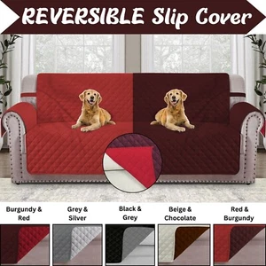 Quilted Sofa Slipcover Protector Couch Cover for Pets Furniture Sofa Shield All - Picture 1 of 94