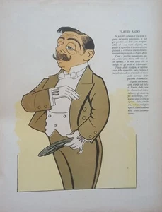 FLAVIO ANDO’ (Palermo 1851 – Marina Di Pisa 1915), Attore Teatrale. - Imagen 1 de 1