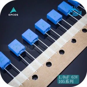 1uF 63V 105 nuovo originale EPCOS condensatore pellicola non polare MET audio 5% - Foto 1 di 2