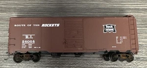 HO Scale Rock Island Box Car w/Kadee Couplers 24064 No Box Sold As Is - Bild 1 von 5