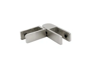 Stabilizing Glass Clamp Adjustable Glass-to-Glass 11/16"-13/16" Glass - Brushe - Picture 1 of 3