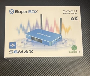 SuperBox S6 Max Smart Media Player 6K Android 12 Streaming S6Max Factory Sealed - Picture 1 of 4