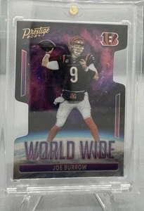 2024 Panini Prestige Joe Burrow World Wide Case Hit Die-Cut SSP Bengals  - Picture 1 of 2