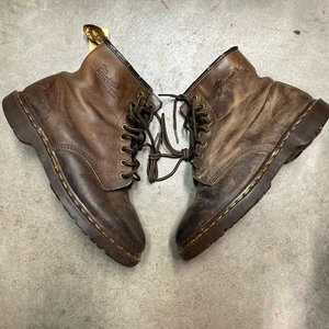 Dr. Doc Martens THE ORIGINAL 1460 CRAZY HORSE Brown Leather Boots US 10 - Bild 1 von 8