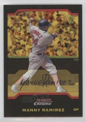 2004 Bowman Chrome refrator de ouro 48/50 Manny Ramirez #7 0ju0 - Imagem 1 de 3
