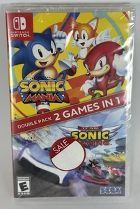 SONIC DOUBLE PACK MANIA TEAM RACING - NINTENDO SWITCH *BRAND NEW & SEALED* - Picture 1 of 1