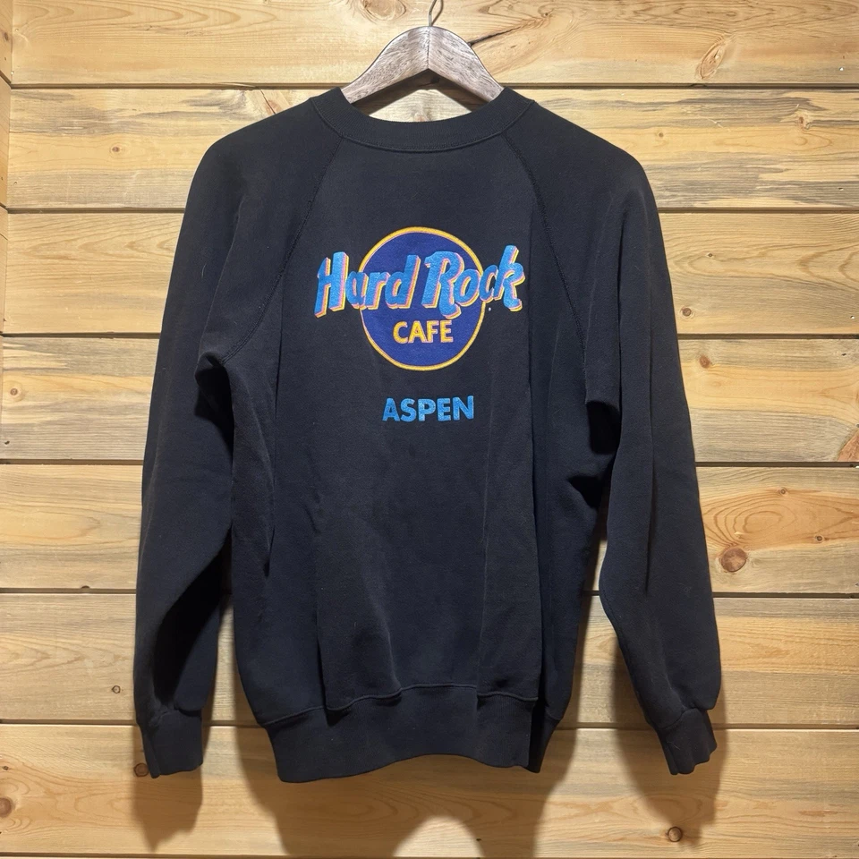 Sudadera De Colección Hard Rock Café Aspen Manga Raglán Cuello Redondo Damas Pequeña Foto 1 de 4