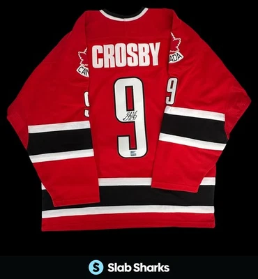 CAMISETA DE HOCKEY FIRMADA POR SIDNEY CROSBY EQUIPO ROJO CANADÁ CERTIFICADO DE AUTENTICIDAD FRAMEWORTH Foto 1 de 4