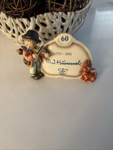 1995 Hummel #767 Puppy Love Plaque Special Edition 60th Anniversary of Hummel - Picture 1 of 5