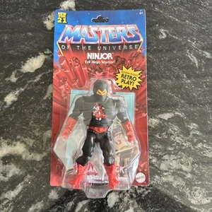 Ninjor Masters of the Universe Origins MOTU Retro Style Mattel Neu in Karte - Bild 1 von 12