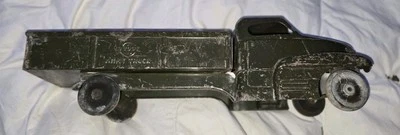 Camión de transporte Buddy L Army vintage sólido años 30 para reparación o piezas Foto 1 de 4