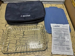 Anchor Hocking 3 Quart bedeckt Backen Auflaufform mit isolierter To Go Tragetasche - Bild 1 von 9