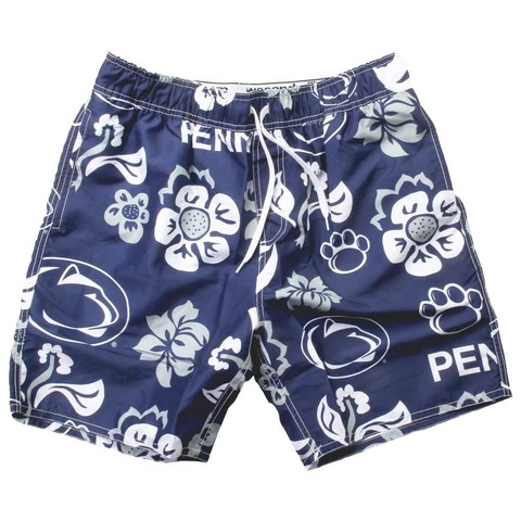 Men's Penn State University Swim Trunks Floral Swim Shorts Cover