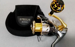 Shimano 14Stella 4000XG Spinning Reel Handle Knob Customized Very Few Scratches - Picture 1 of 22