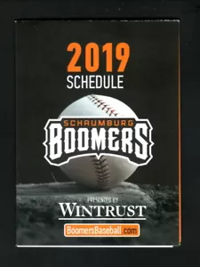 Schaumburg Boomers 2019 programma tascabile Wintrust Frontier League - Foto 1 di 2