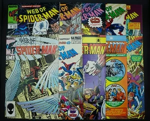 10 Web of Spider-Man Vol. 1 Comics #3,29,35,43,55,56,78,79,115 Marvel 1985-1994 - Picture 1 of 11