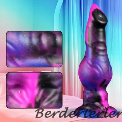 Consolador de Nudo Enorme Fantasía Pene Anal Plug con Ventosa Enchufe de Culo Grande Juguetes Sexuales Foto 1 de 4