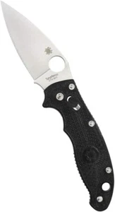 Spyderco Manix 2 Lightweight Black 3.37" PlainEdge Folding Pocket Knife C101PBK2 - Picture 1 of 3