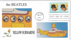 THE BEATLES YELLOW SUBMARINE CORAL REEFS FDC- DWc CACHET - Picture 1 of 1