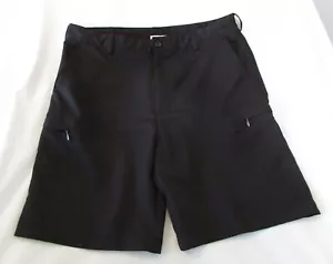 Men's "IZOD Golf" Size 36(W36xL10.25) Black, Classic, Polyester, Cargo Shorts - Picture 1 of 10