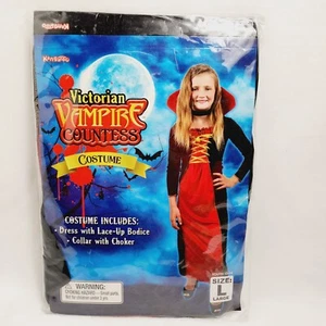 Kangaroo Victorian Vampire Countess Halloween Costume Girls Size L - Picture 1 of 3