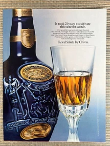 Chivas Brothers Royal Salute Scotch Whisky 1982 Vintage Print Ad - Picture 1 of 1