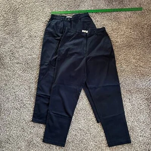 NWOT L.L. Bean Bundle (2) Women Blue Original Fit Pants - Picture 1 of 10