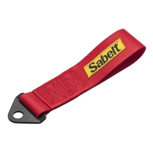 SABELT CINGHIA GANCIO TRAINO RACING ROSSA ATTACCO ACCIAIO NASTRO STOFFA Ø15mm - Imagen 1 de 1