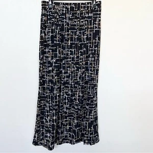 New JESSICA LONDON Printed Knit Maxi Skirt Women's Size 12 Elastic Waist - Picture 1 of 10
