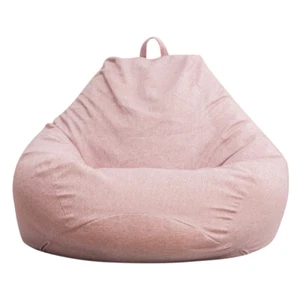 Bean Bag Chair Sofa Couch Cover Indoor Outdoor Lazy Lounger for Kids Adult PINK - Picture 1 of 7