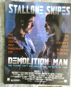 Sylvester Stallone Wesley Snipes Demolition Man movie poster - Imagen 1 de 1