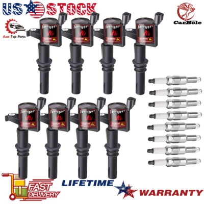 DG511 PZH14F Spark Plug Ignition Coils Set For F150 Explorer Expedition Mustang Foto 1 de 4
