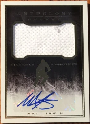 2014-15 Panini Anthology Sizeable Signatures Jersey Matt Irwin SS-MI #’d 040/299 - Image 1 of 2