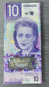 Billete de Canadá 2018 de 10 dólares de polímero Wilkins/Poloz #4241111 - Imagen 1 de 3