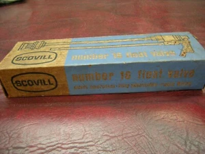 SCOVILL NO. 16 BRASS & COPPER TOILET FILL VALVE, NEW-OLD-STOCK, IN BOX - Picture 1 of 5