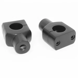 Elevadores de manillar negro de 1" 25 mm para motocicleta Honda Yamaha Kawasaki - Imagen 1 de 4