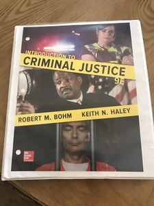 Introduction to Criminal Justice 9 Ed., Robert M Bohm & Keith N Haley Loose Leaf - Imagen 1 de 2