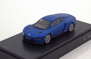 VW XL Sport Concept Car Soggiorno Parigi 2014 Opaco Blu Spark 6Z3099300A 1/43 - Foto 1 di 2