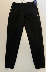 CHAMPION POWERBLEND FLEECE SWEATPANT JOGGER MENS SIZE M MEDIUM BLACK NEW - Picture 1 of 3