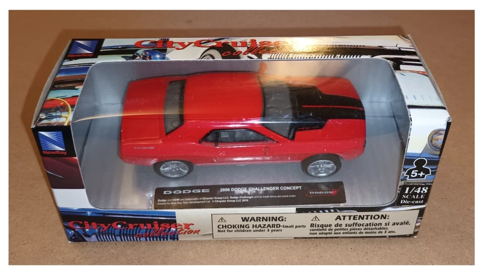 Dodge 2006 Challenger modellismo NEW RAY 1:43 City Cruiser die cast metal - Immagine 1 di 1
