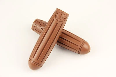 Vintage Bicycle Bike Handlebar Grips Rubber Brown Fits 22.2mm - Image 1 of 4