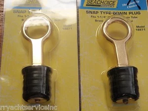 TAPONES DE DRENAJE DE LATÓN 1-1/4" SEACHOICE 2 PAC 18871 BLOQUEO A PRESIÓN BARCO SENTINA ENCHUFE DESECHADOR - Imagen 1 de 1