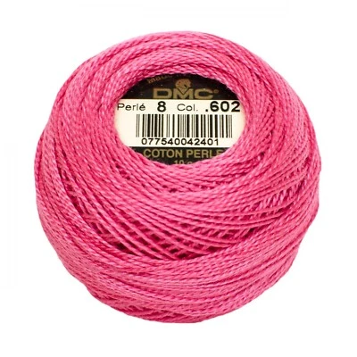 DMC Pearl / Perle Cotton Thread Balls Size 8 MEDIUM CRANBERRY 602 - Image 1 of 2