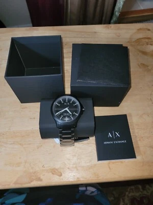 Reloj para hombre Armani Exchange AX2434 clásico de cuarzo con esfera negra nuevo con etiquetas Foto 1 de 4