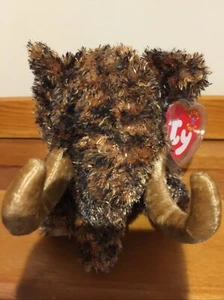 GIGANTO Wooly Mammoth Ty BEANIE BABY Neu MWMT - Bild 1 von 4