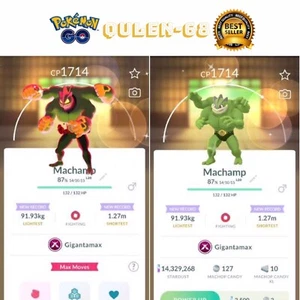 Pokémon Go - Shiny Gigantamax Machamp - Trade Registered 20kStradust -available - Picture 1 of 1