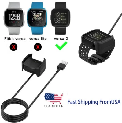 For Fitbit Versa 2/Versa 2 Special Edition USB Charging Cable Power Charger Dock - Image 1 of 4