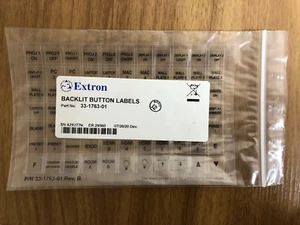 Extron 33-1763-01 hintergrundbeleuchtete Knopfetiketten - Bild 1 von 2