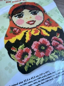 Orchidea Cross Stitch Kit Matryoshka Pillow 15x19" Printed Canvas 9299 - Picture 1 of 4