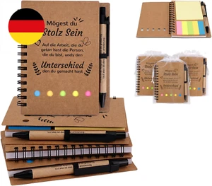 4 Set Dankeschön Geschenk für Kollegen Lehrer Inspirierend Mitarbeiter, Kleine A - Bild 1 von 7